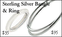 Sterling Silver Bangle & Ring